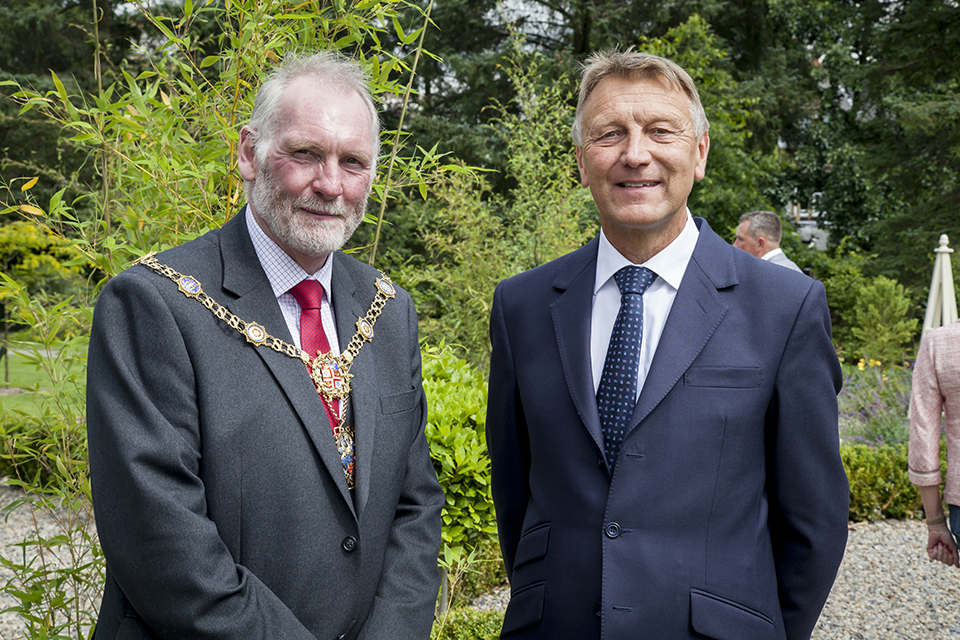 Mayor of Harrogate with the Lord-Lieutenant
